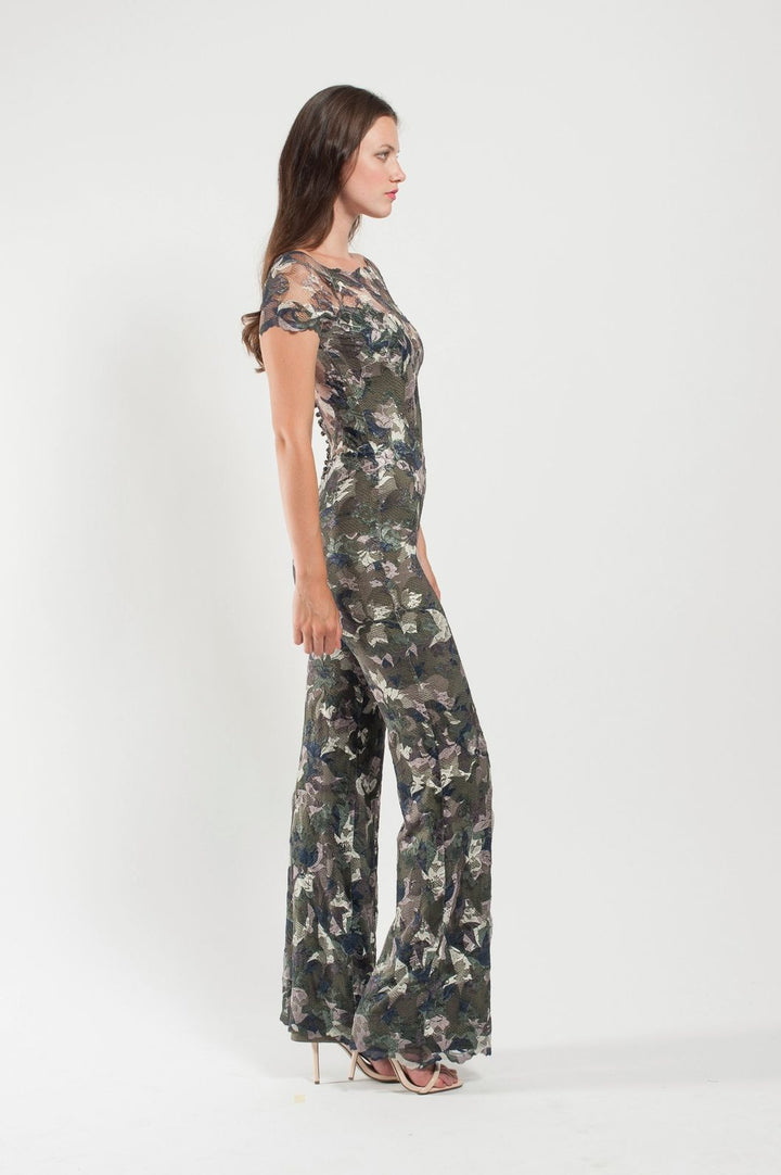 Off-shoulder Flared Jumpsuit