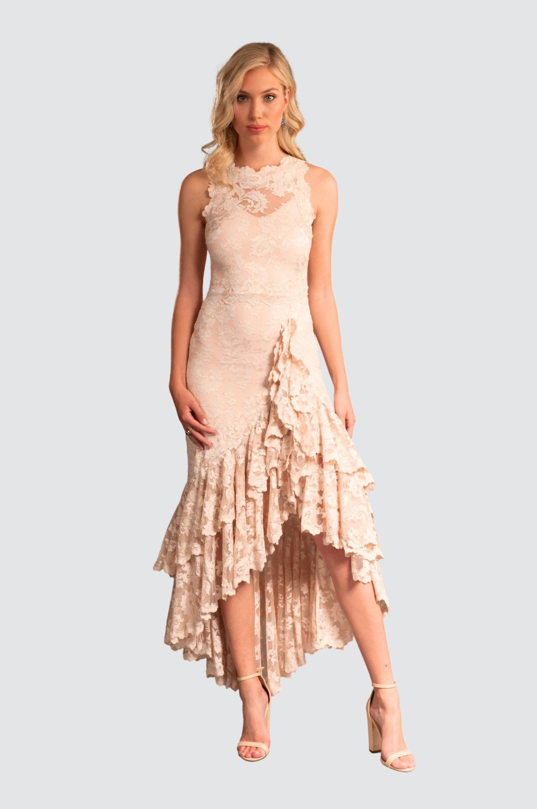 Cocktailkleid mit Rüschenrock