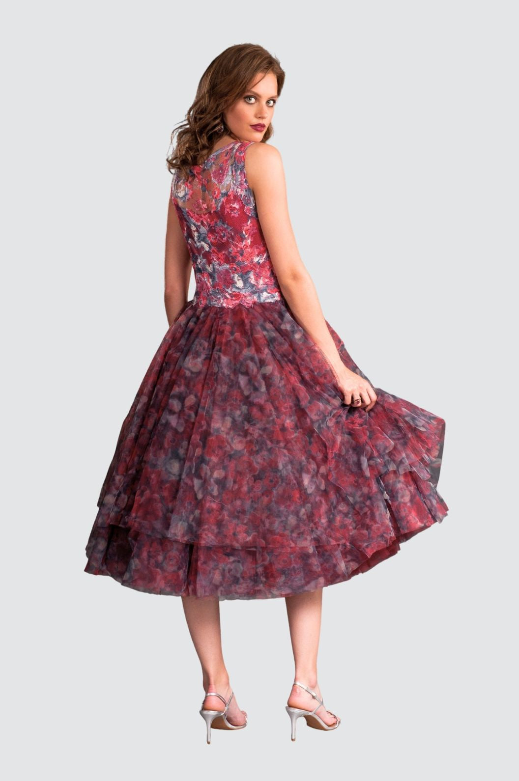 Dunkelblaues Spitzen-Set