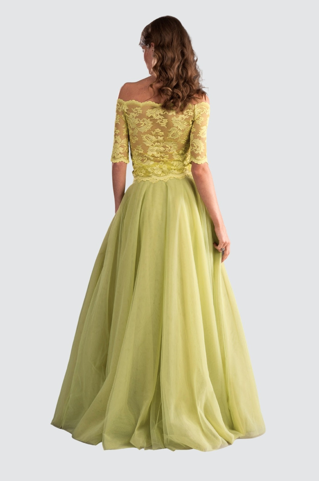 Limettengrüner Tüllrock