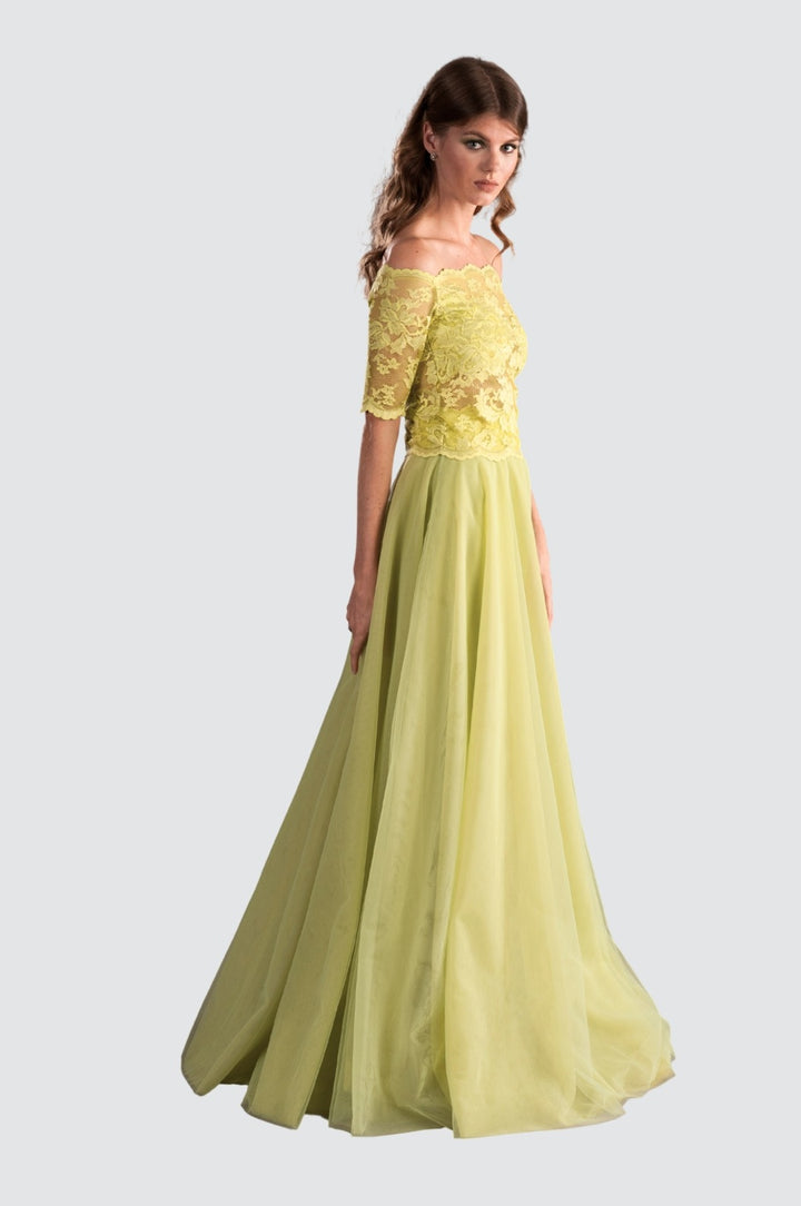 Limettengrüner Tüllrock