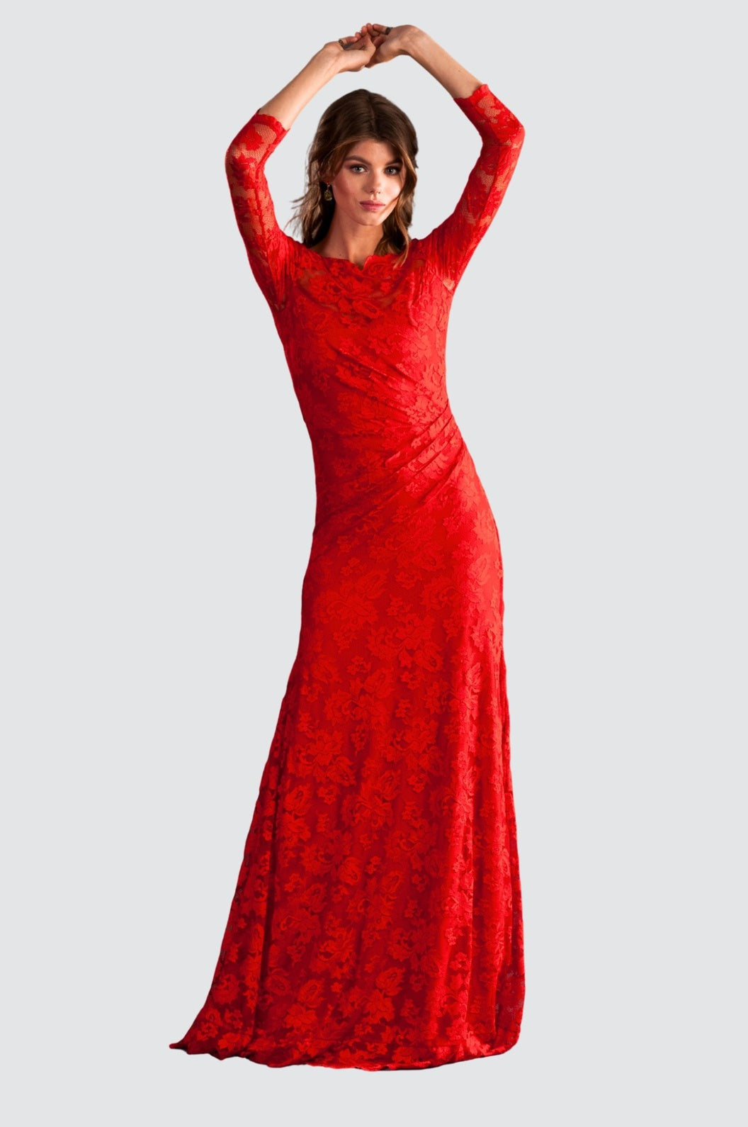 Atemberaubendes rotes Kleid