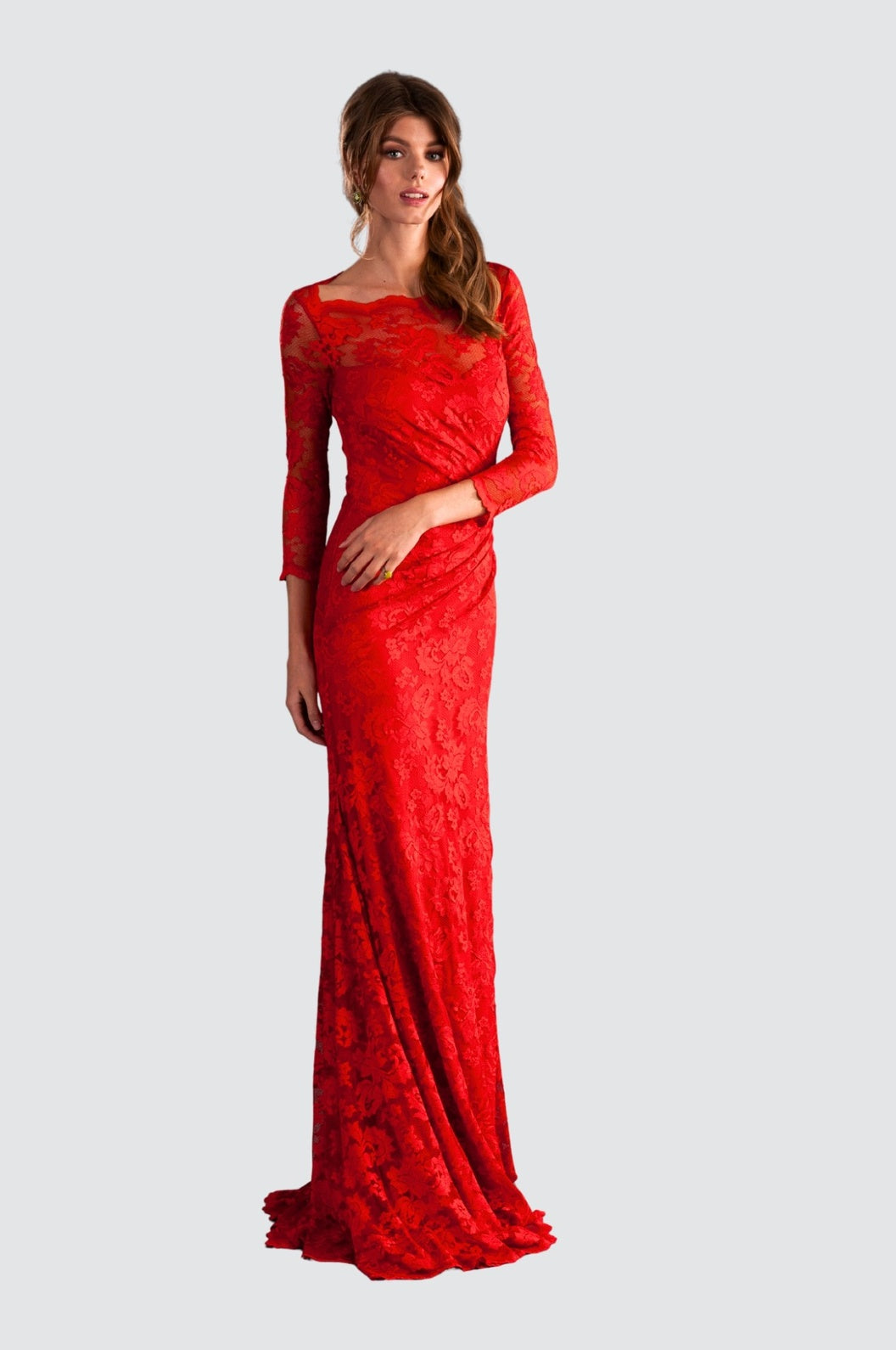 Atemberaubendes rotes Kleid