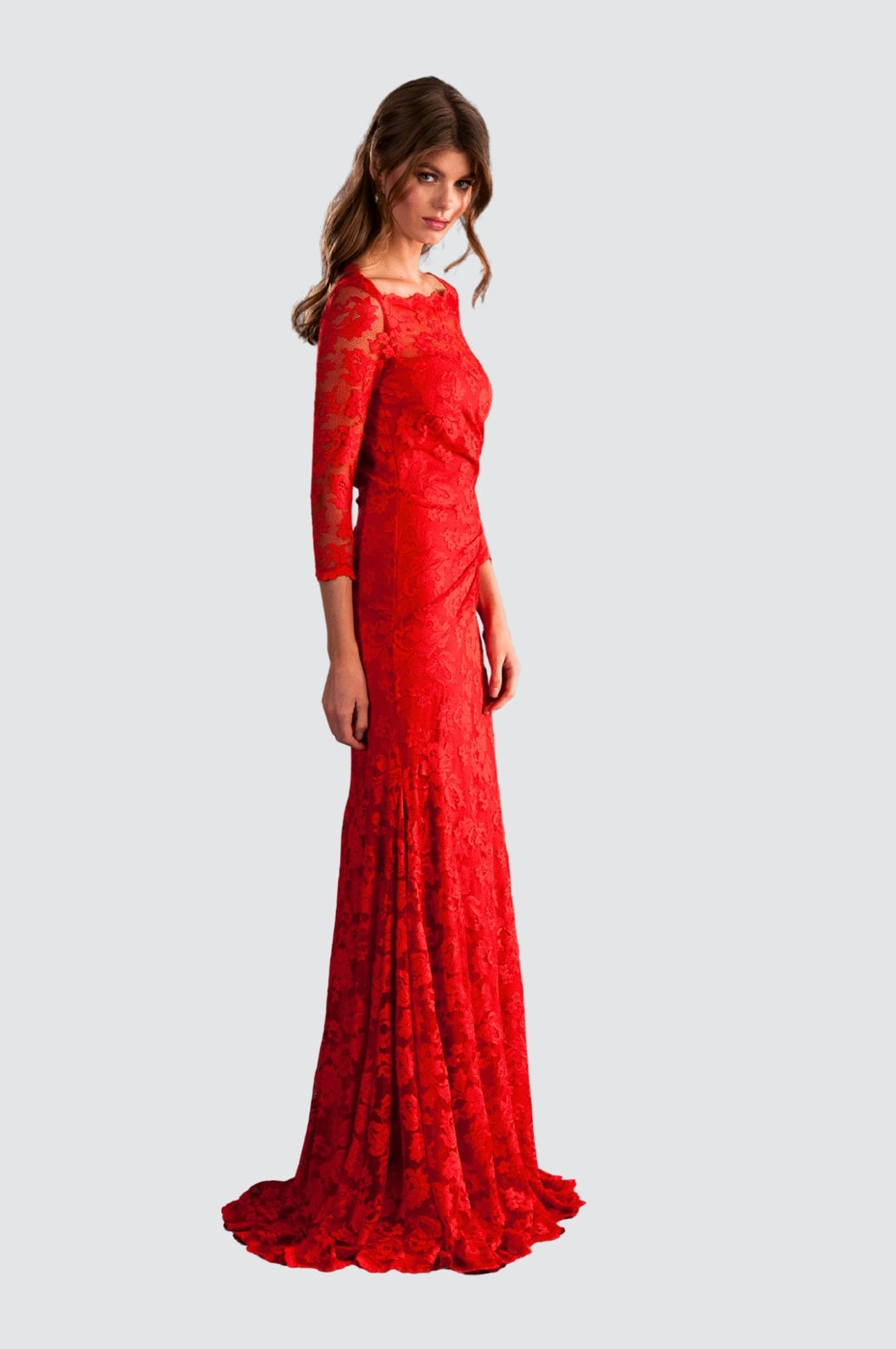Atemberaubendes rotes Kleid