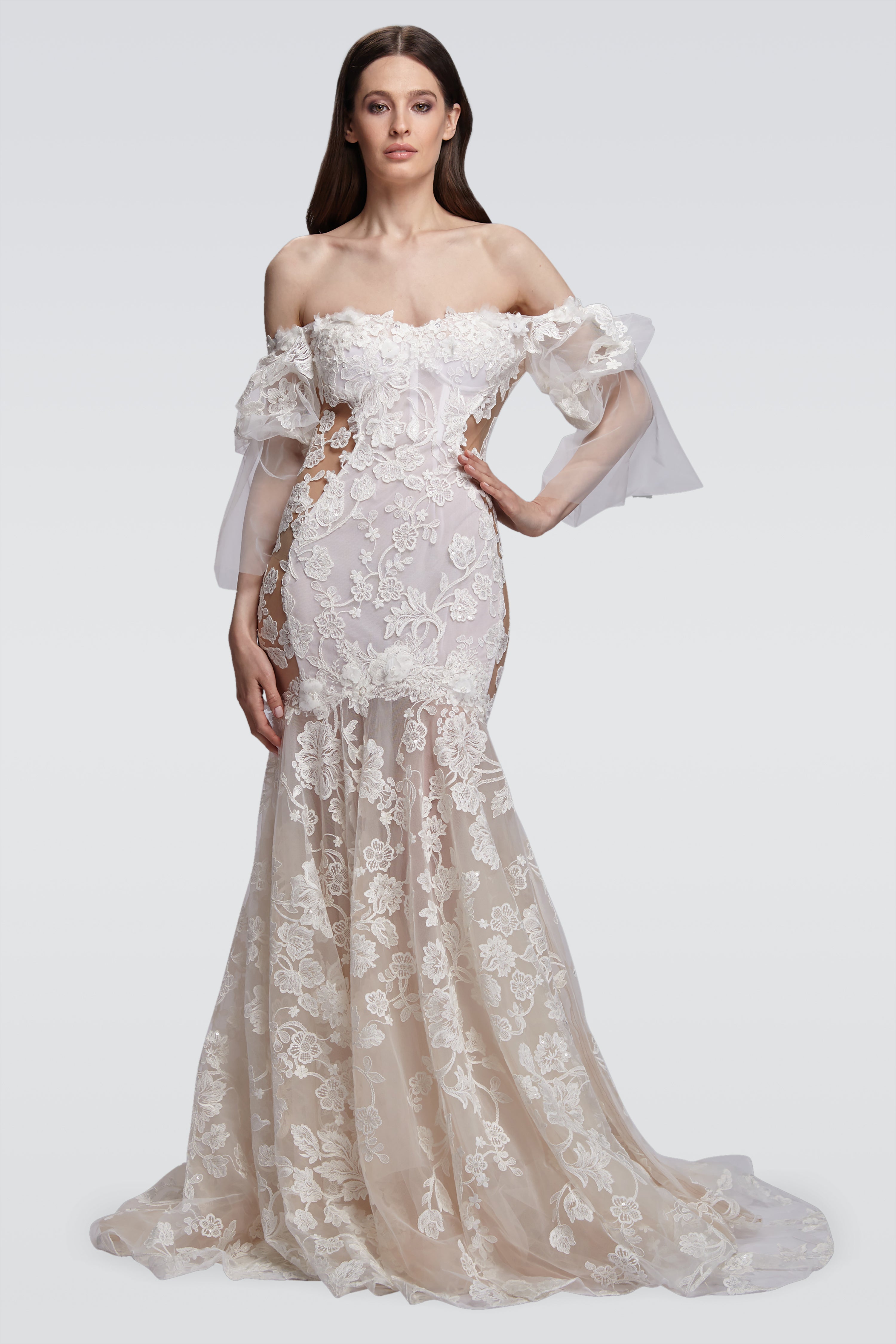 Esmeralda Embellished Gown (Black) main image 1