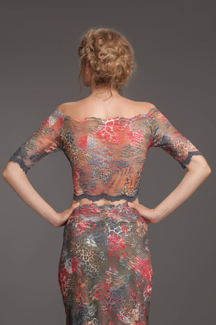 Off-Shoulder Floral Lace Crop Top-6