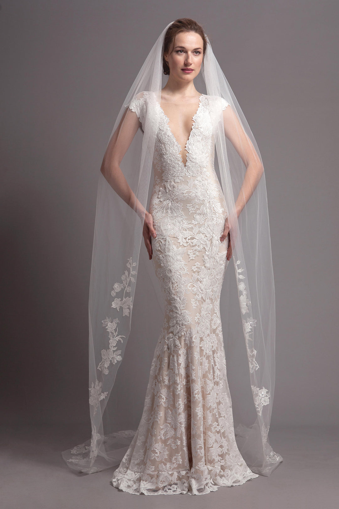 Veil Style V7030 of Penelope Bridal Gown-0
