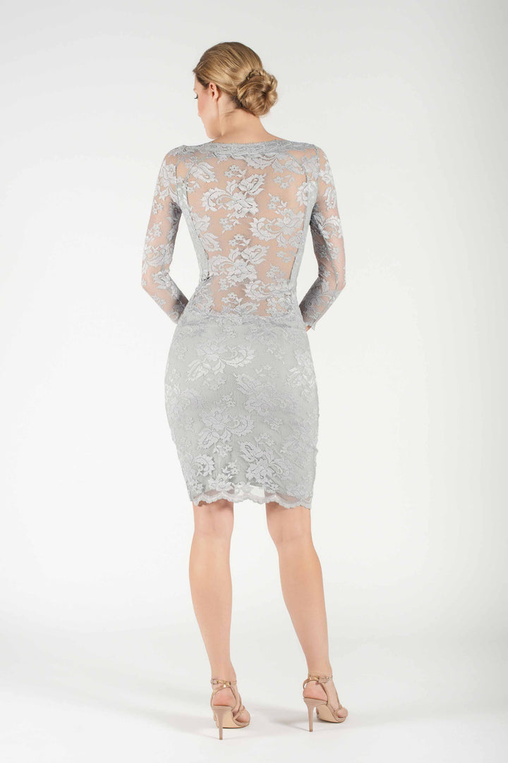 Dove Grey Lace Dress-1