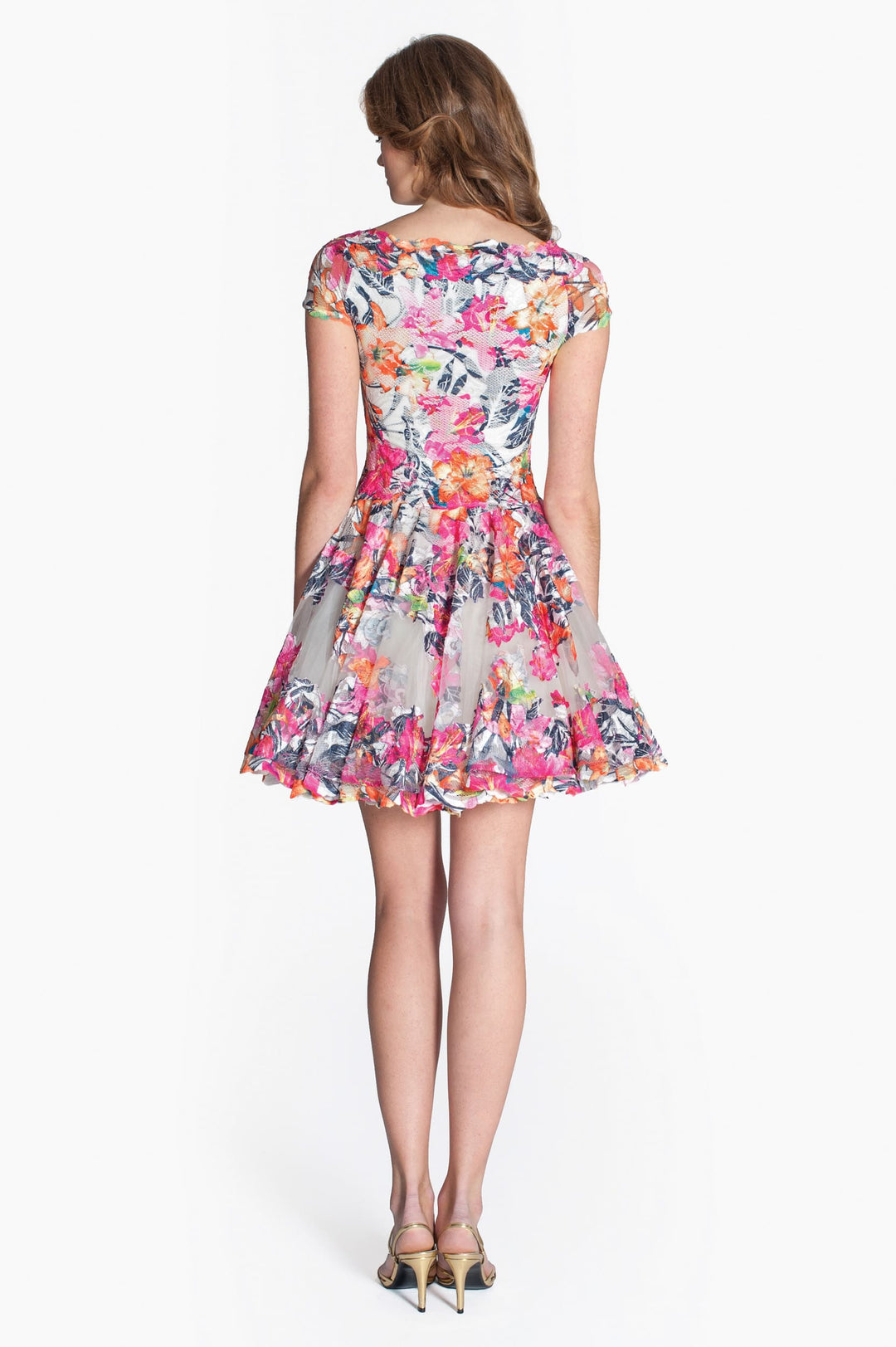 Floral Lace Skater Dress-1