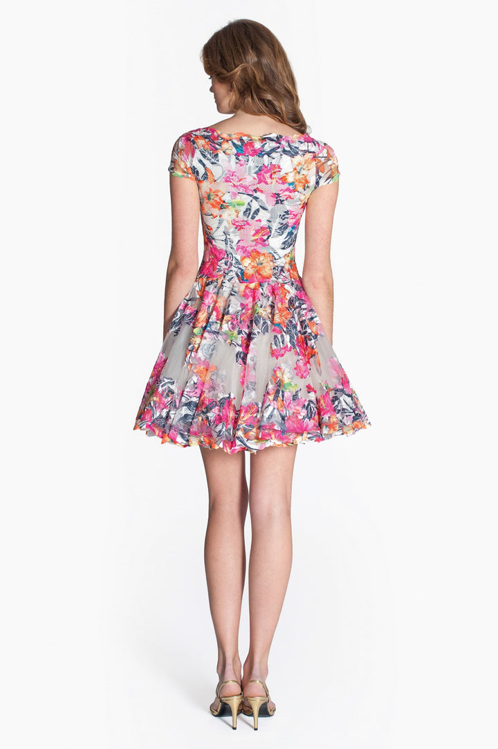 Floral Lace Skater Dress-1