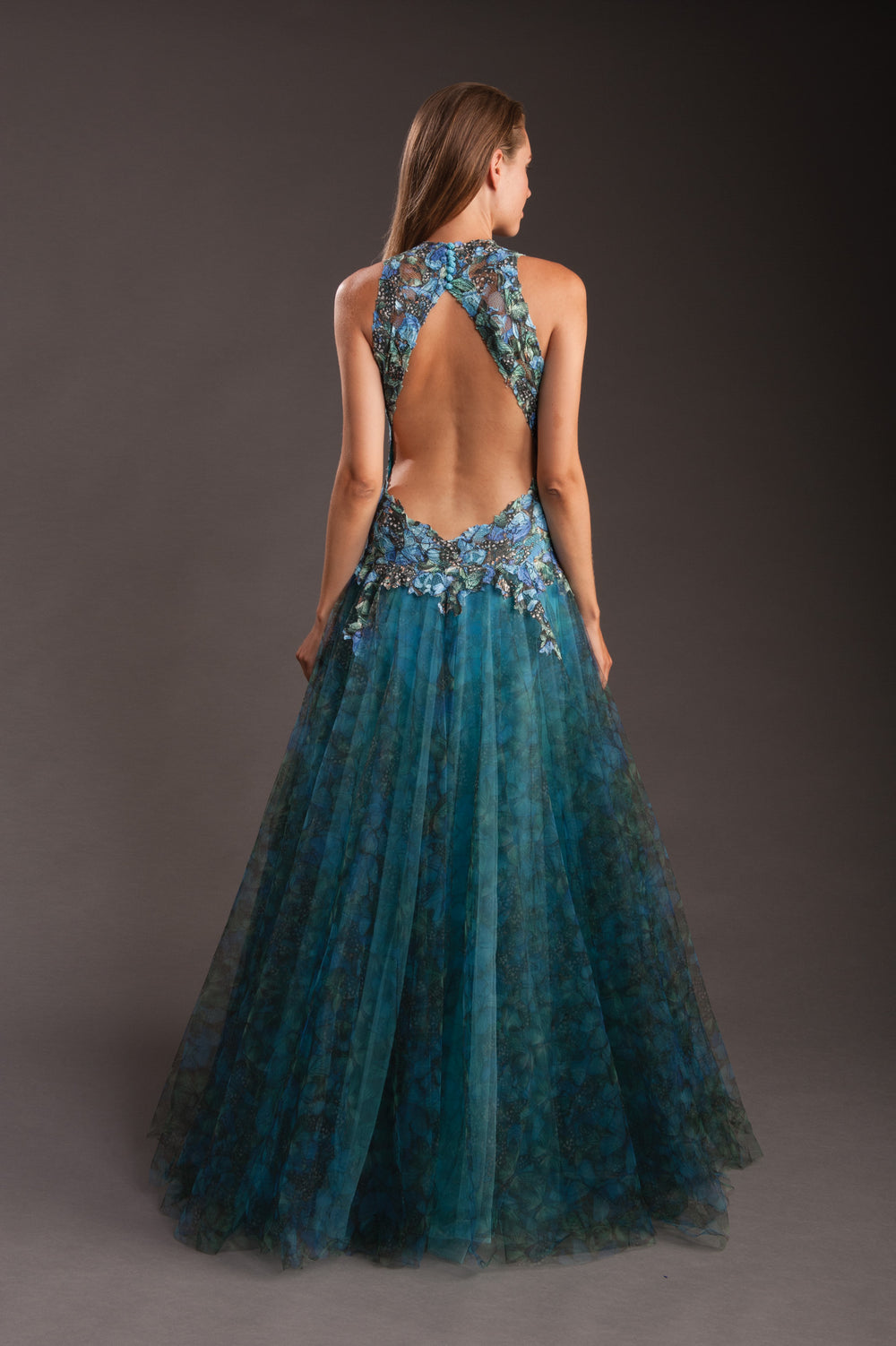 Exotic Butterfly Princess Gown-1