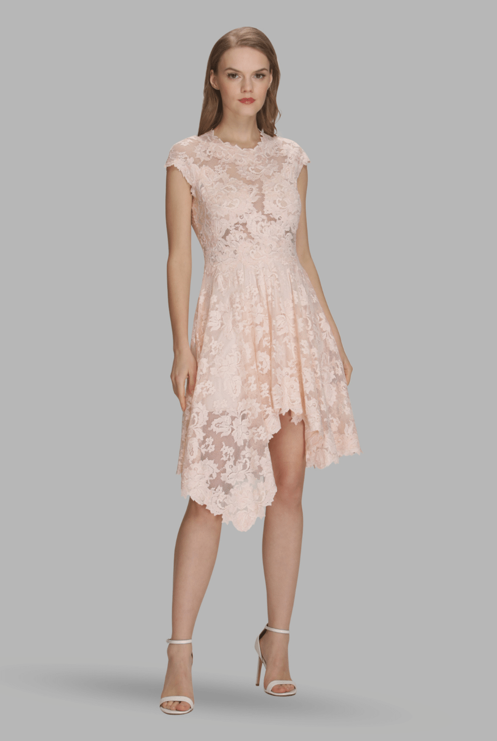 High-low frill dress-0