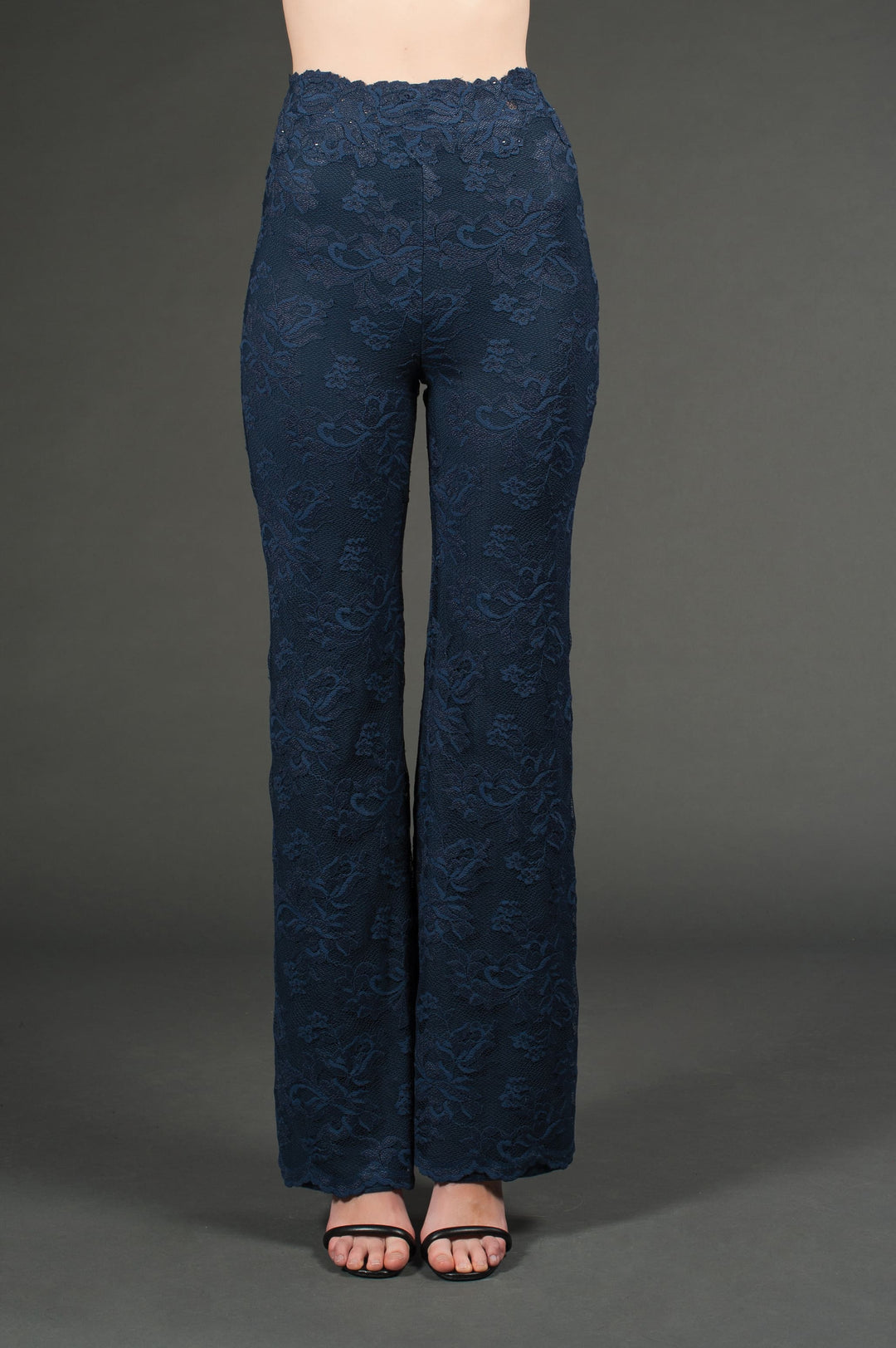 Lace Trousers with Swarovski Crystals-0
