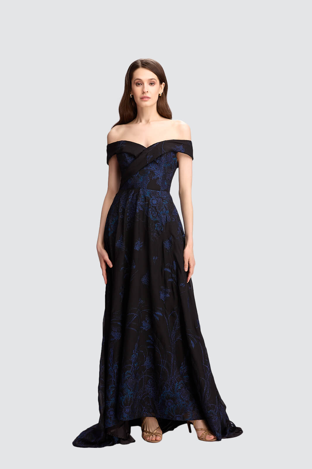 Midnight Elegance Off-Shoulder Gown – Olvi's Lace