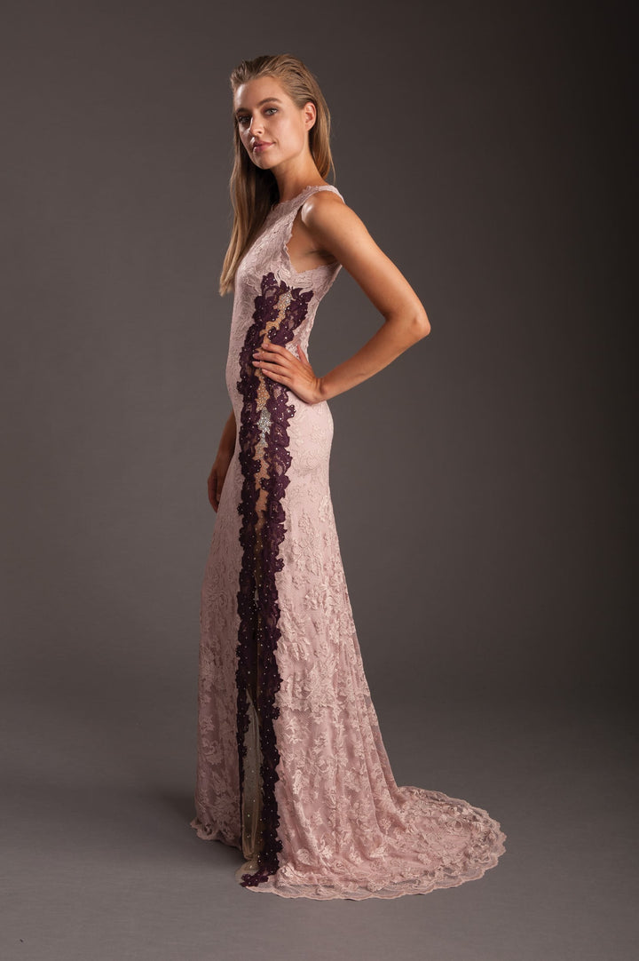 Mermaid Long Vanilla Gown With Swarovski´s-2