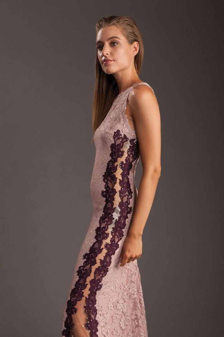 Mermaid Long Vanilla Gown With Swarovski´s-3