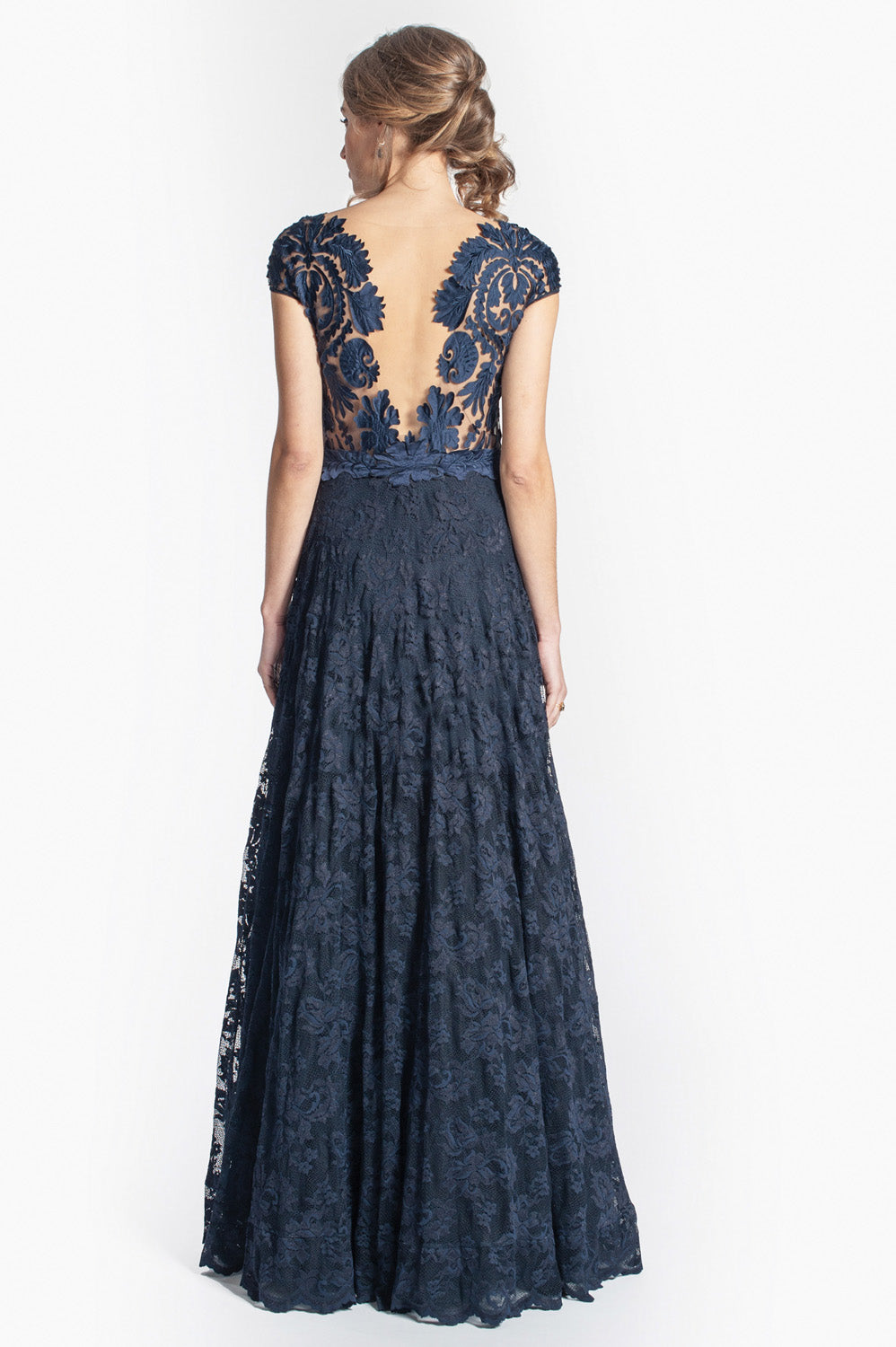Night Blue A-Line Gown-1