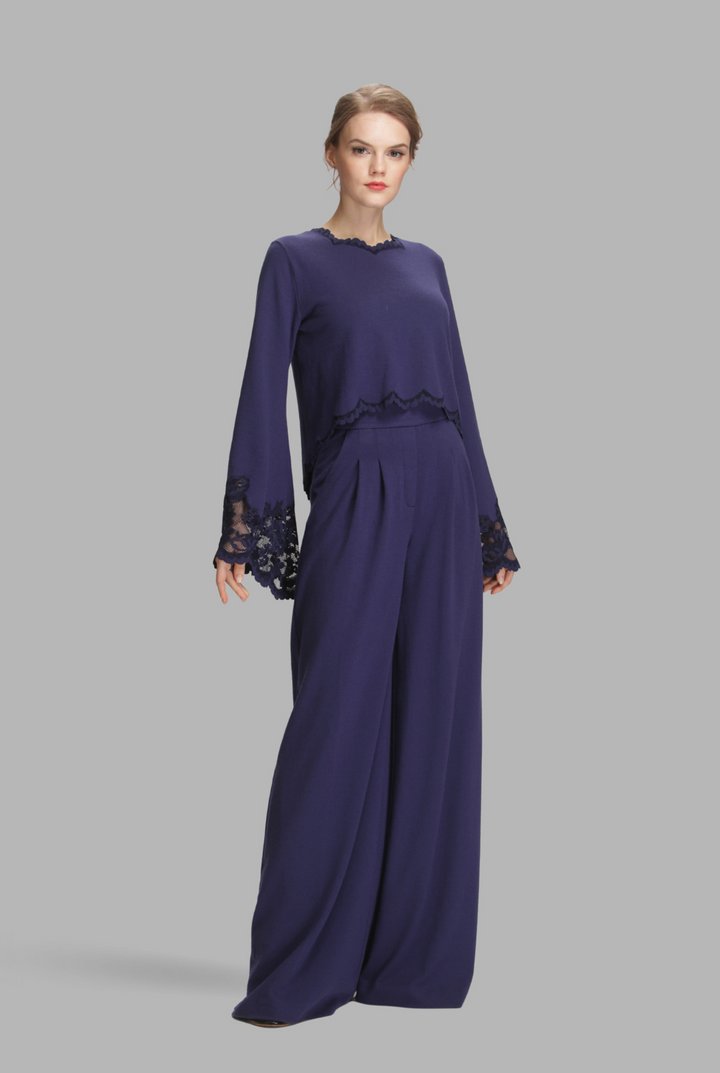 Cashmere lantern sleeves top-0