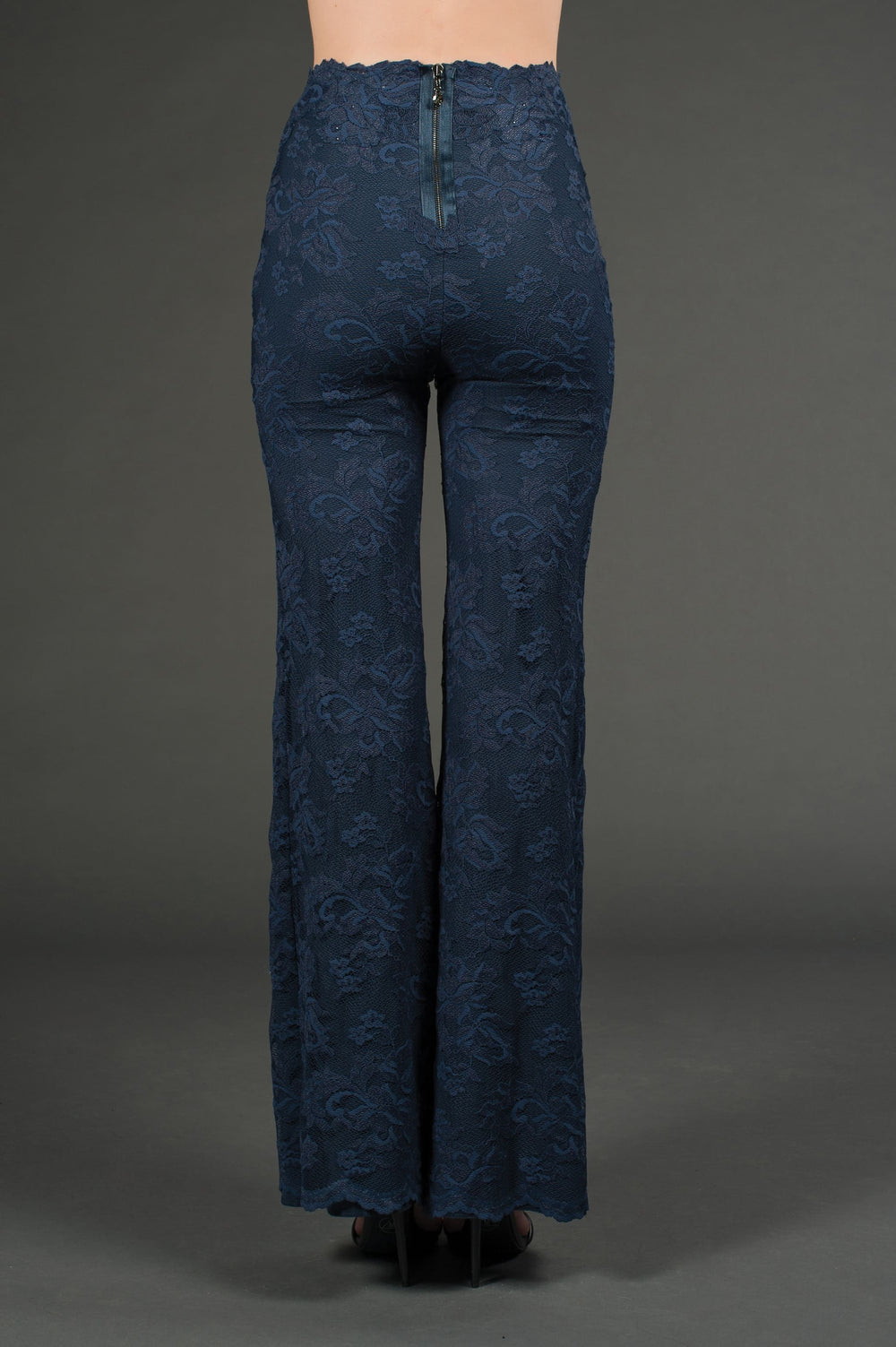 Lace Trousers with Swarovski Crystals-1