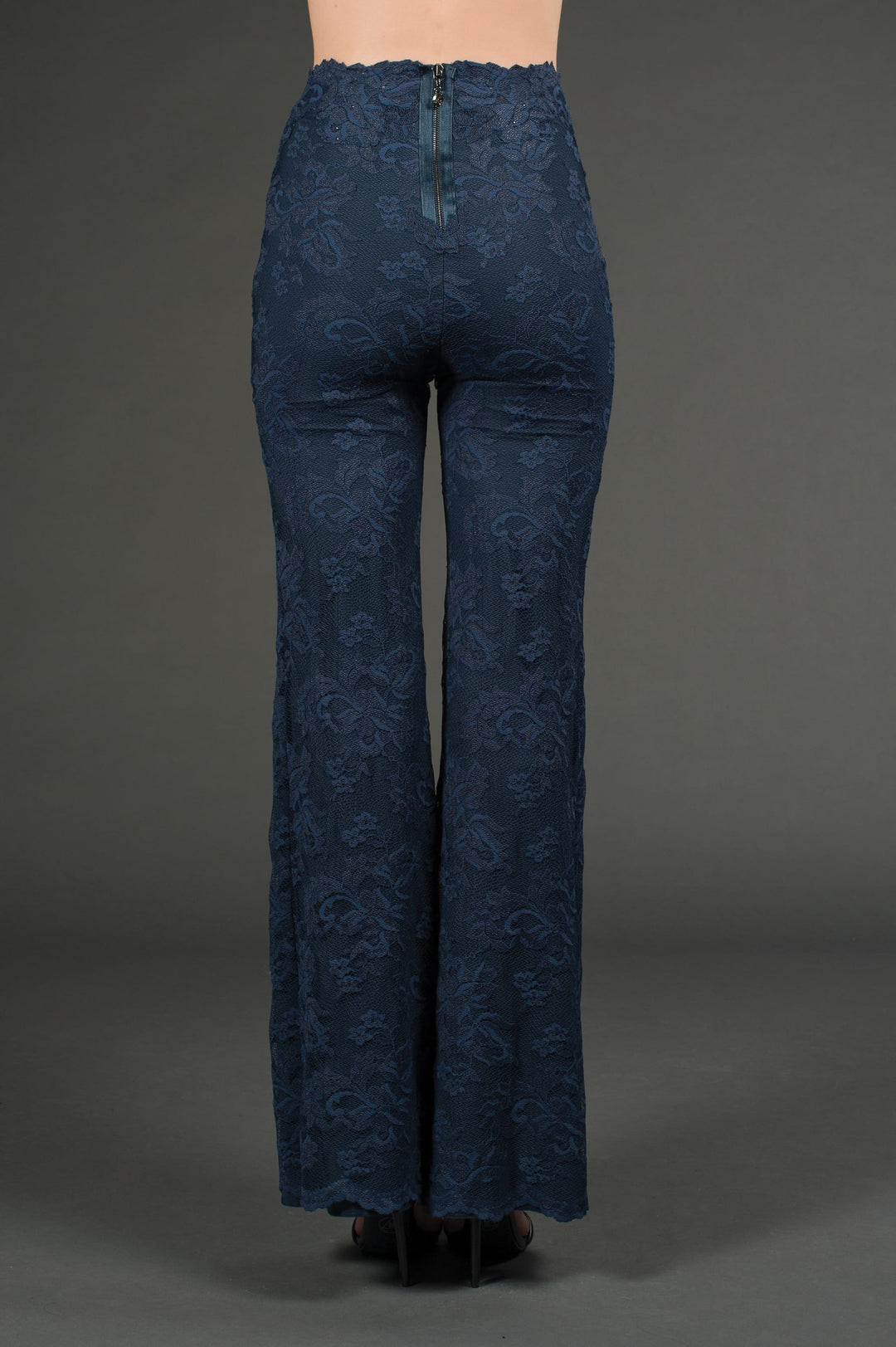 Lace Trousers with Swarovski Crystals-1