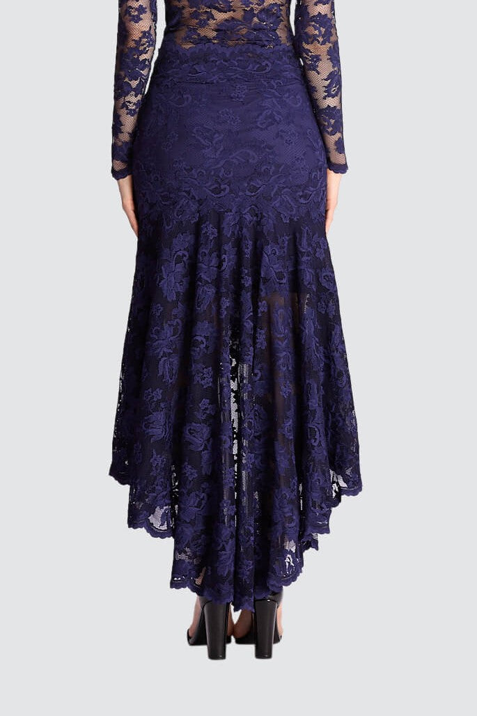 Lace Elegance Bodysuit & Skirt Set-3