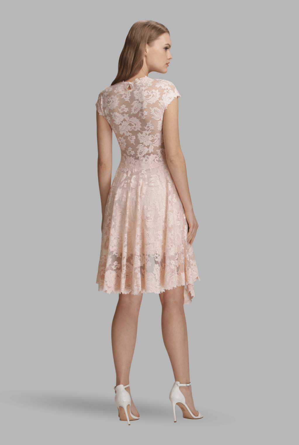 High-low frill dress-1