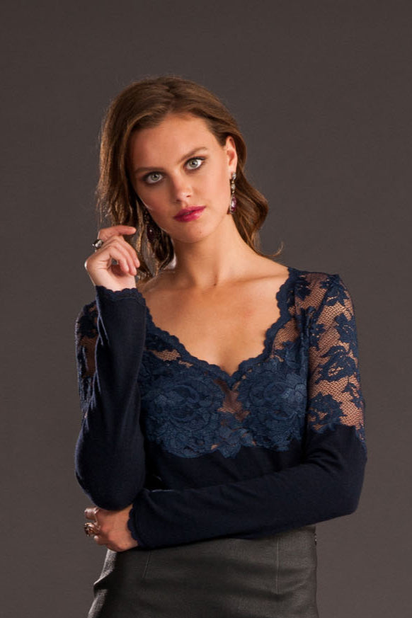 Cashmere & Lace Sweater