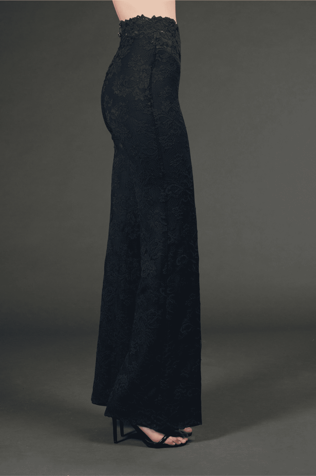 Lace Trousers with Swarovski Crystals-6