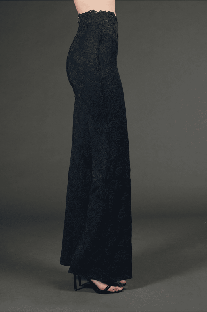 Lace Trousers with Swarovski Crystals-6