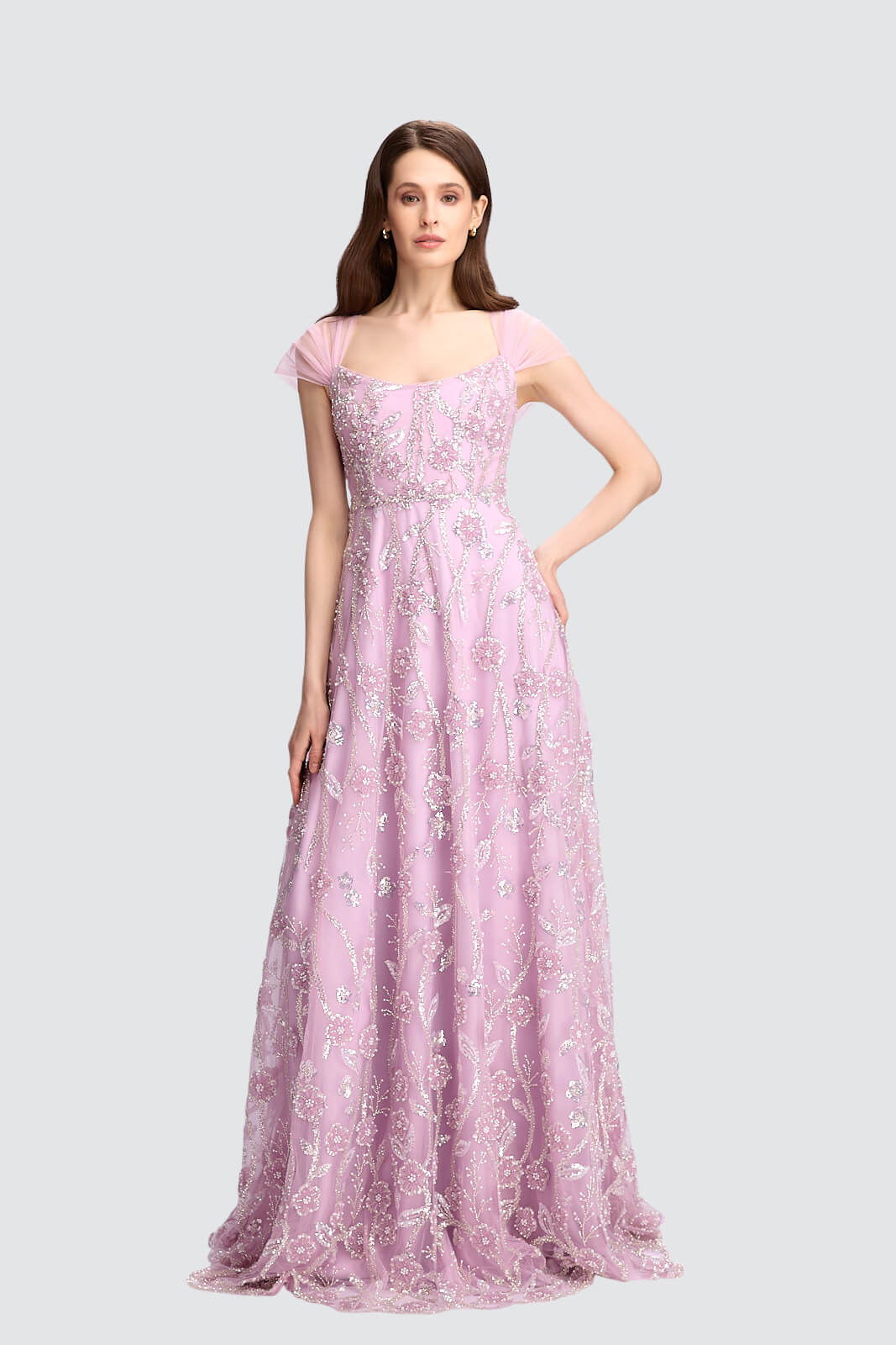 Enchanted Blossom Embellished Gown – Olvi's Lace