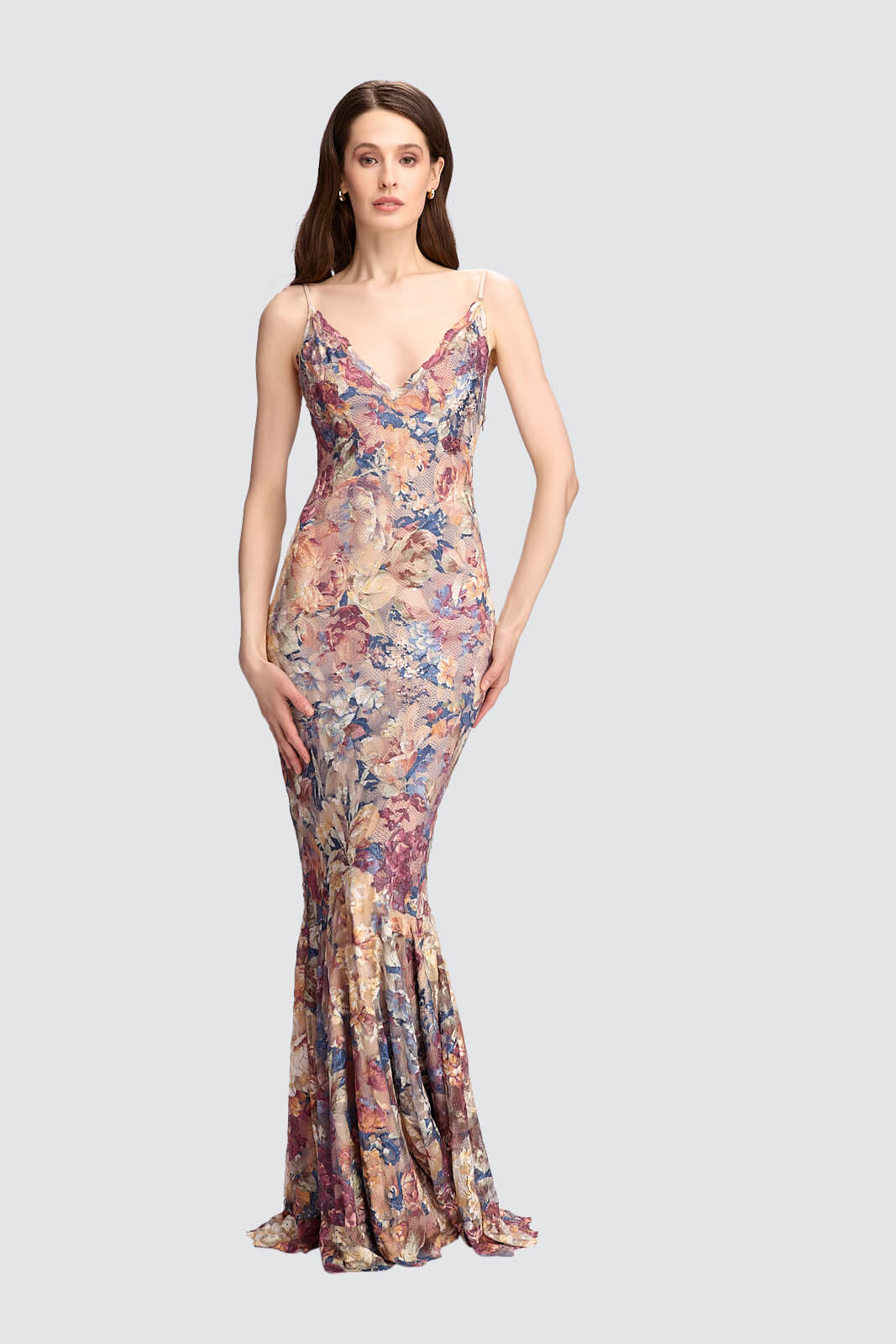 chinese dress ladies Nicole Bakti 6759N Prom Dress - Burgundy main image 1