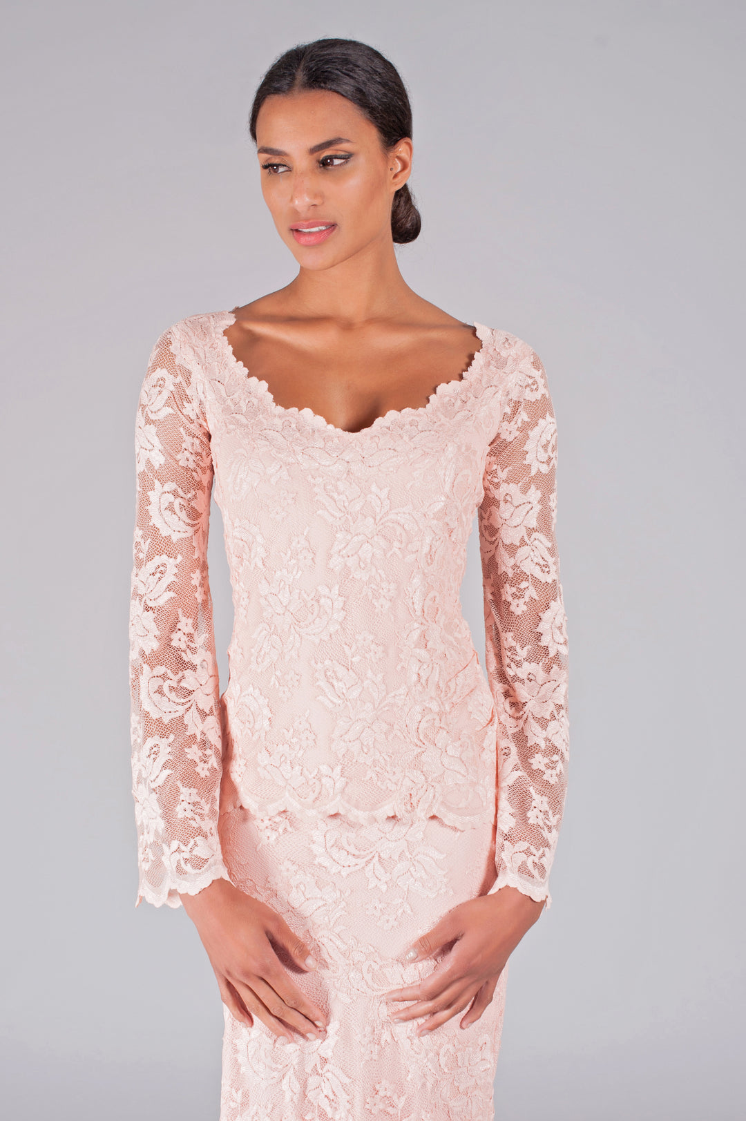 Elegant Lace Long Sleeve Top-0