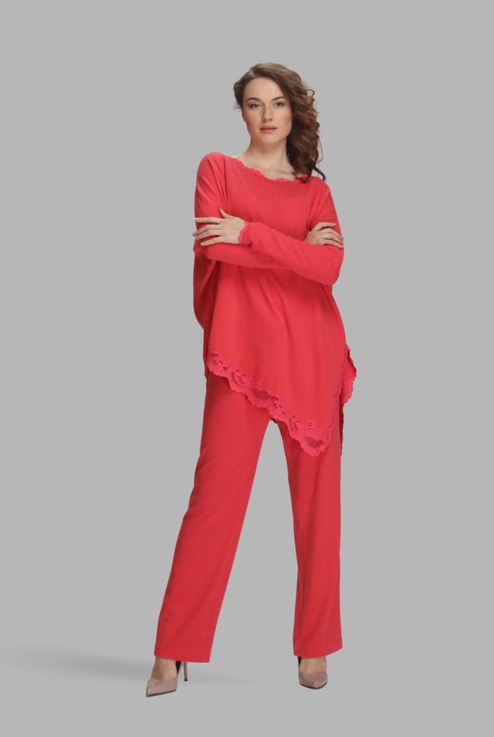 Asymmetric high-low cashmere top-1