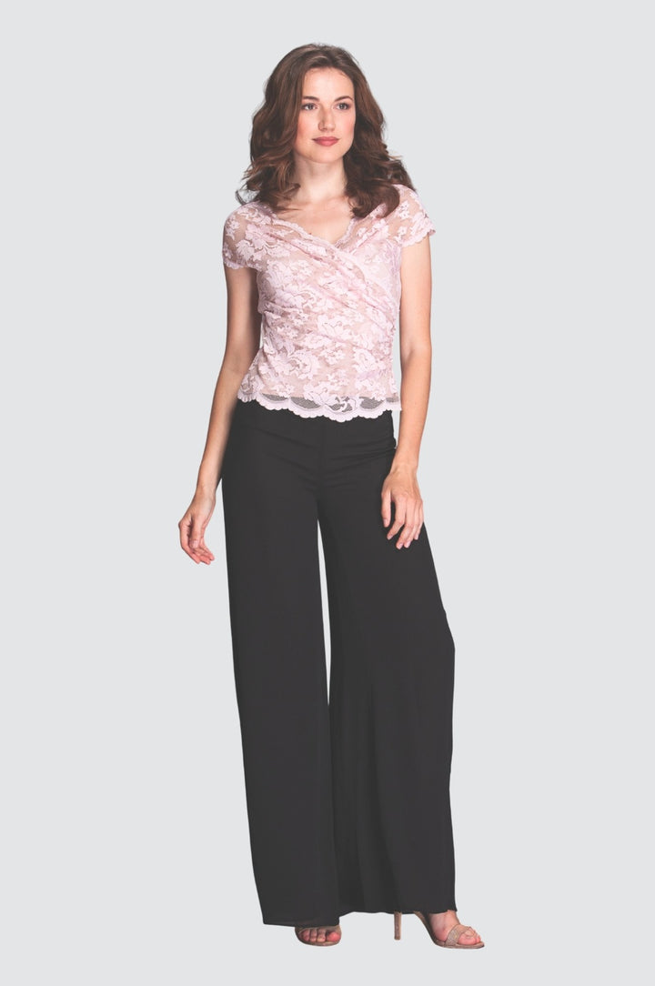 Bustier-Crop-Top mit Blumenspitze