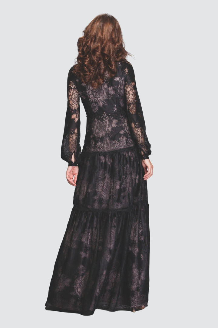 Dunkelblaues Spitzen-Set