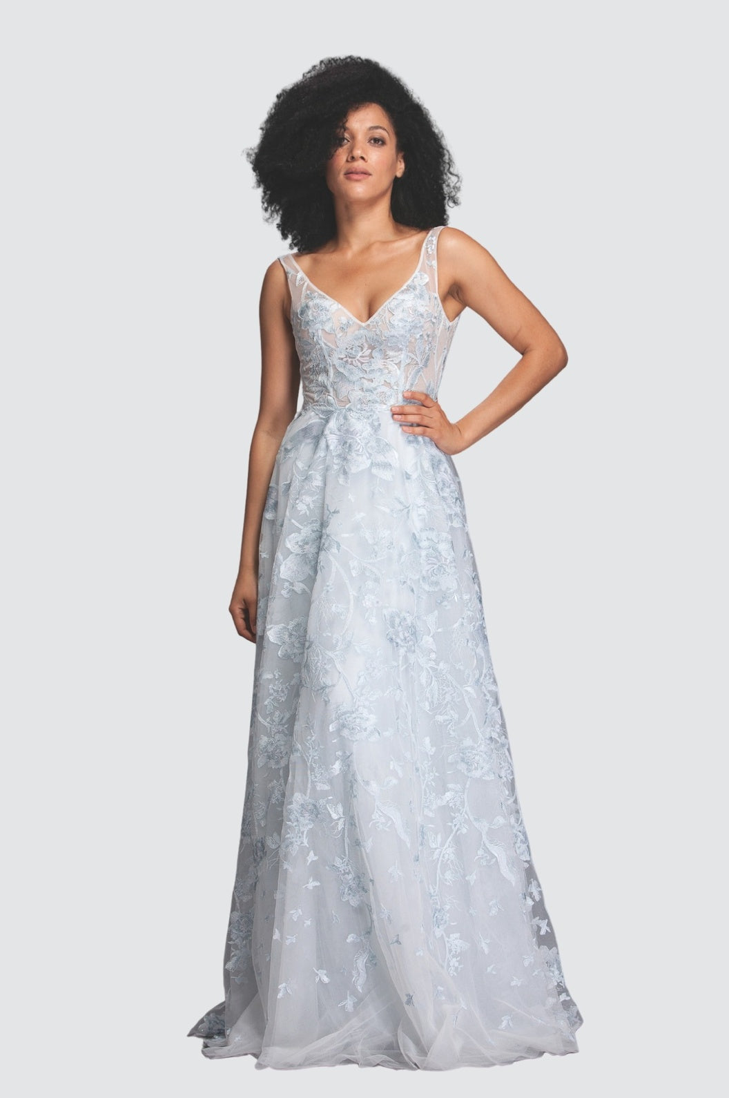 Dunkelblaues Spitzen-Set