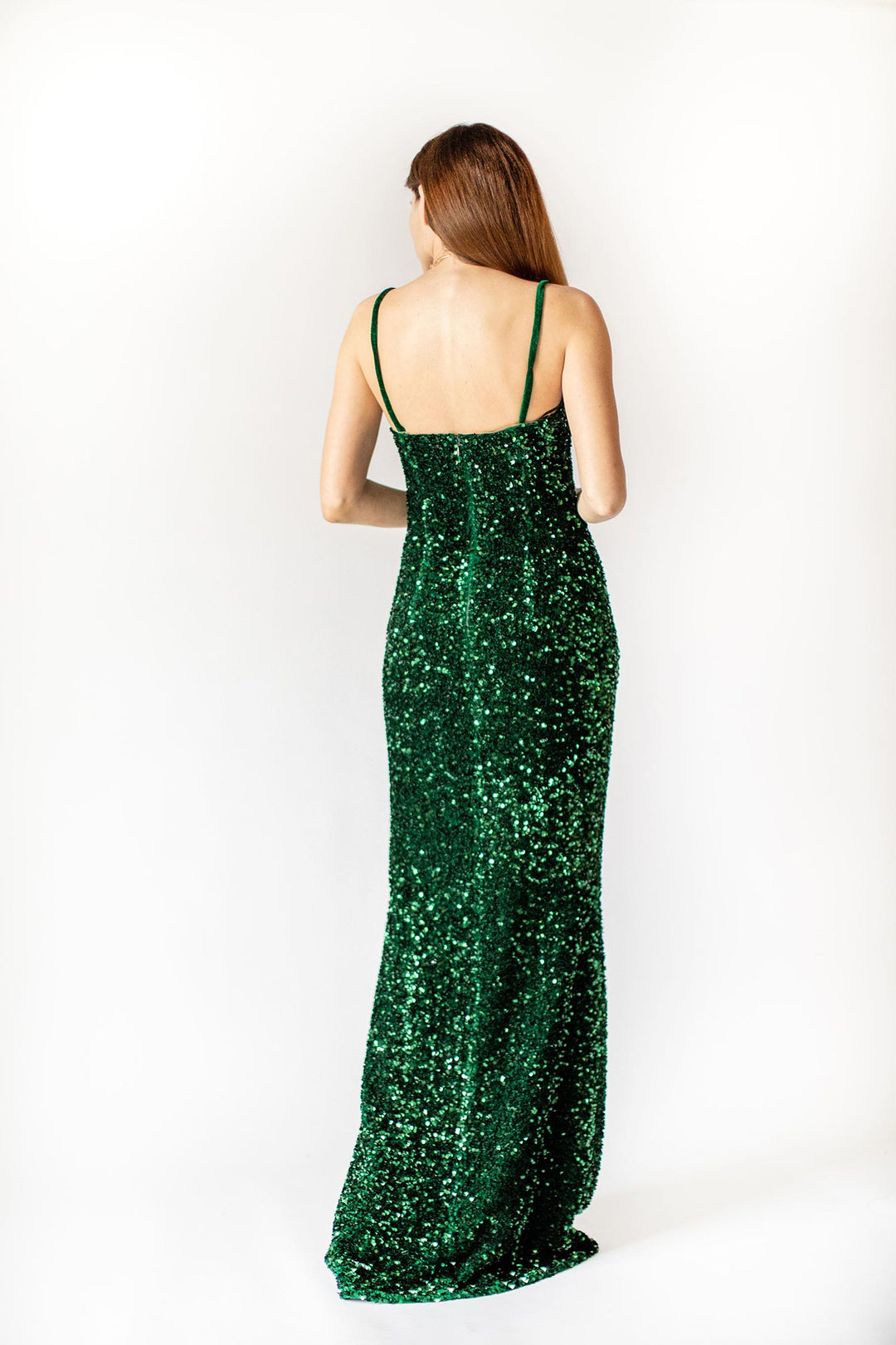 Sequin-Adorned Gown