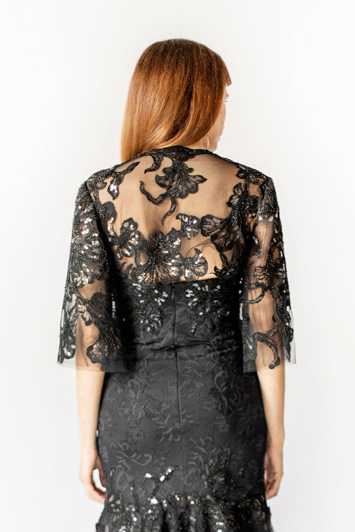 Noir – Trägerloses Meerjungfrauenkleid aus Tüll