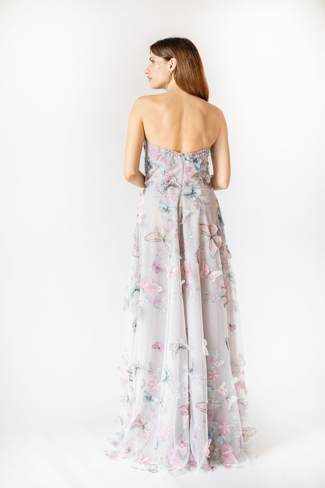 Märchenhaftes trägerloses Kleid