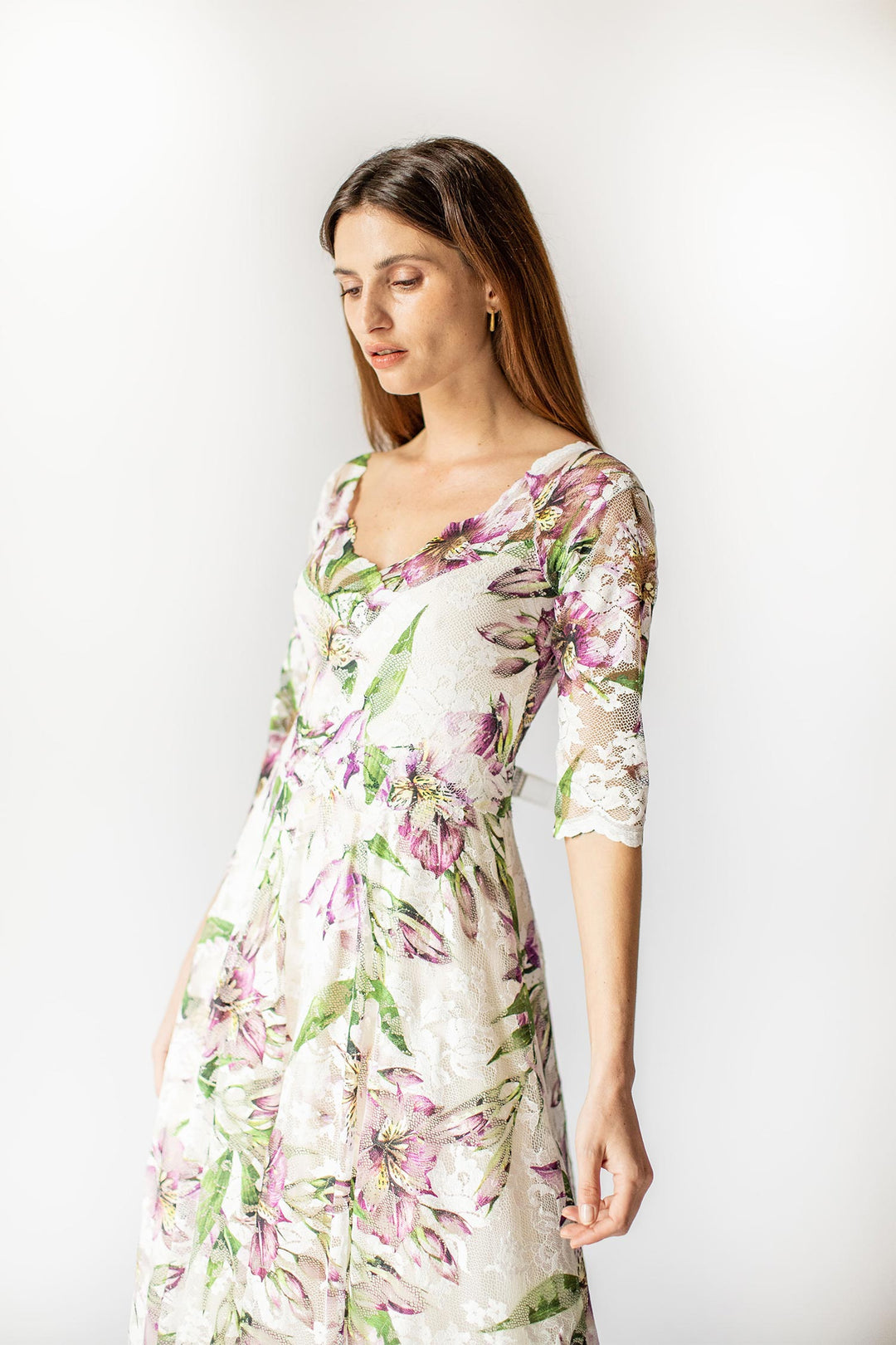 Edelweiß A-Linien Kleid