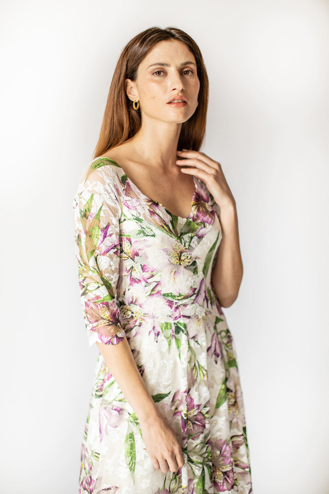Edelweiß A-Linien Kleid