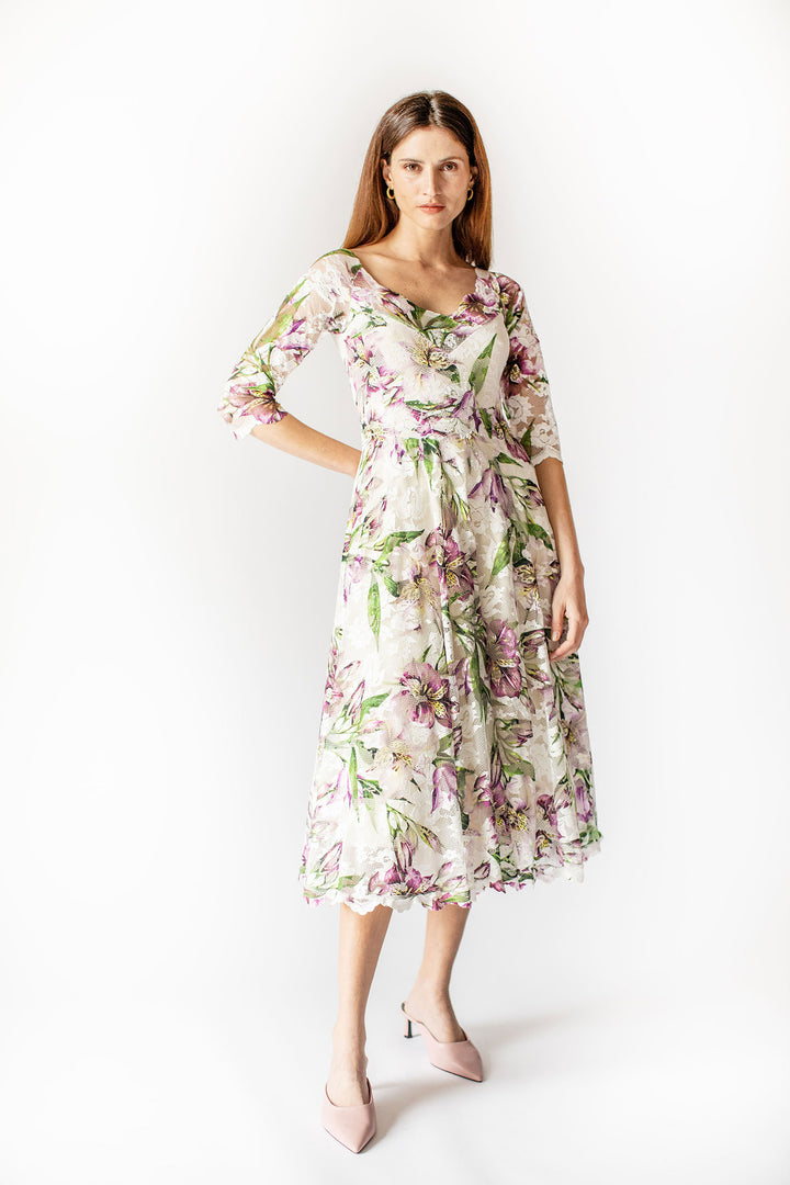 Edelweiß A-Linien Kleid