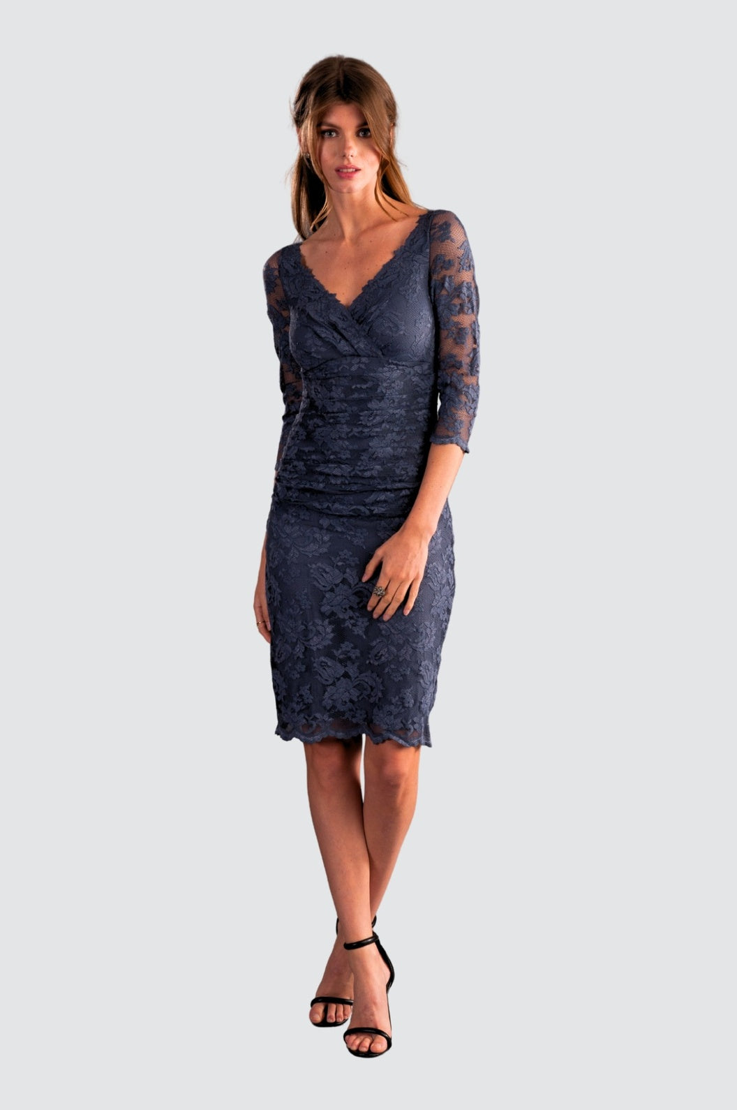 Classic V-neck Lace Dress Classic V-neck Lace Dress