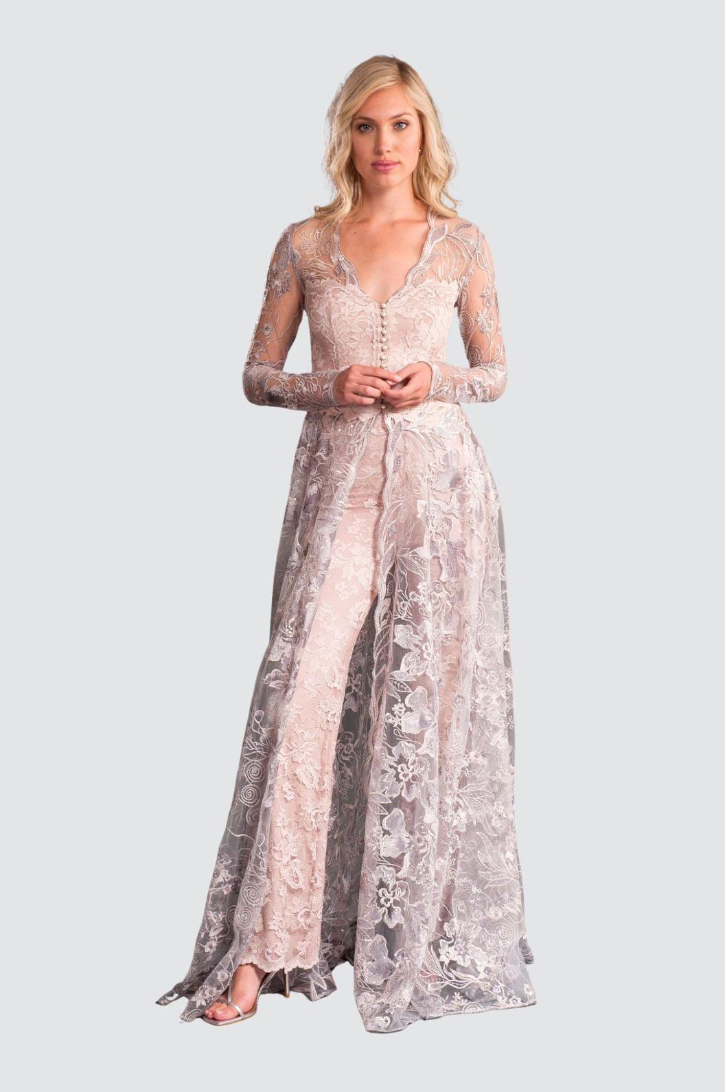 Exquisite Embroidery & Lace Matching Set