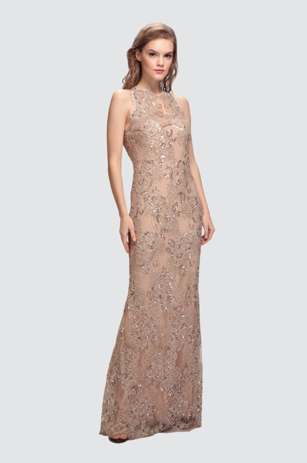rose gold mermaid dress Sexy Rose Gold Mermaid Prom Dresses with Straps FD1528 – Viniodress