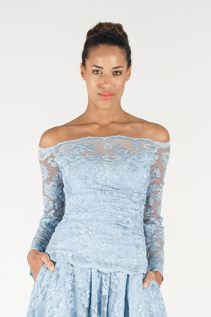 Off-Shoulder Lace Top