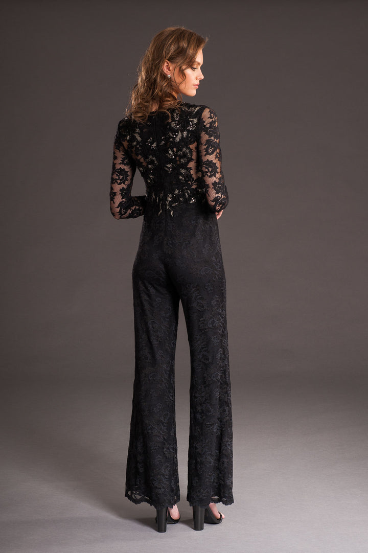Festive Black Jumpsuit-3