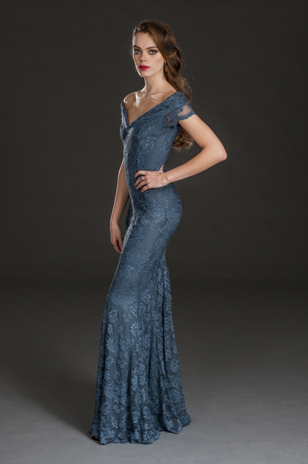 Classic Gown with Illusion-1