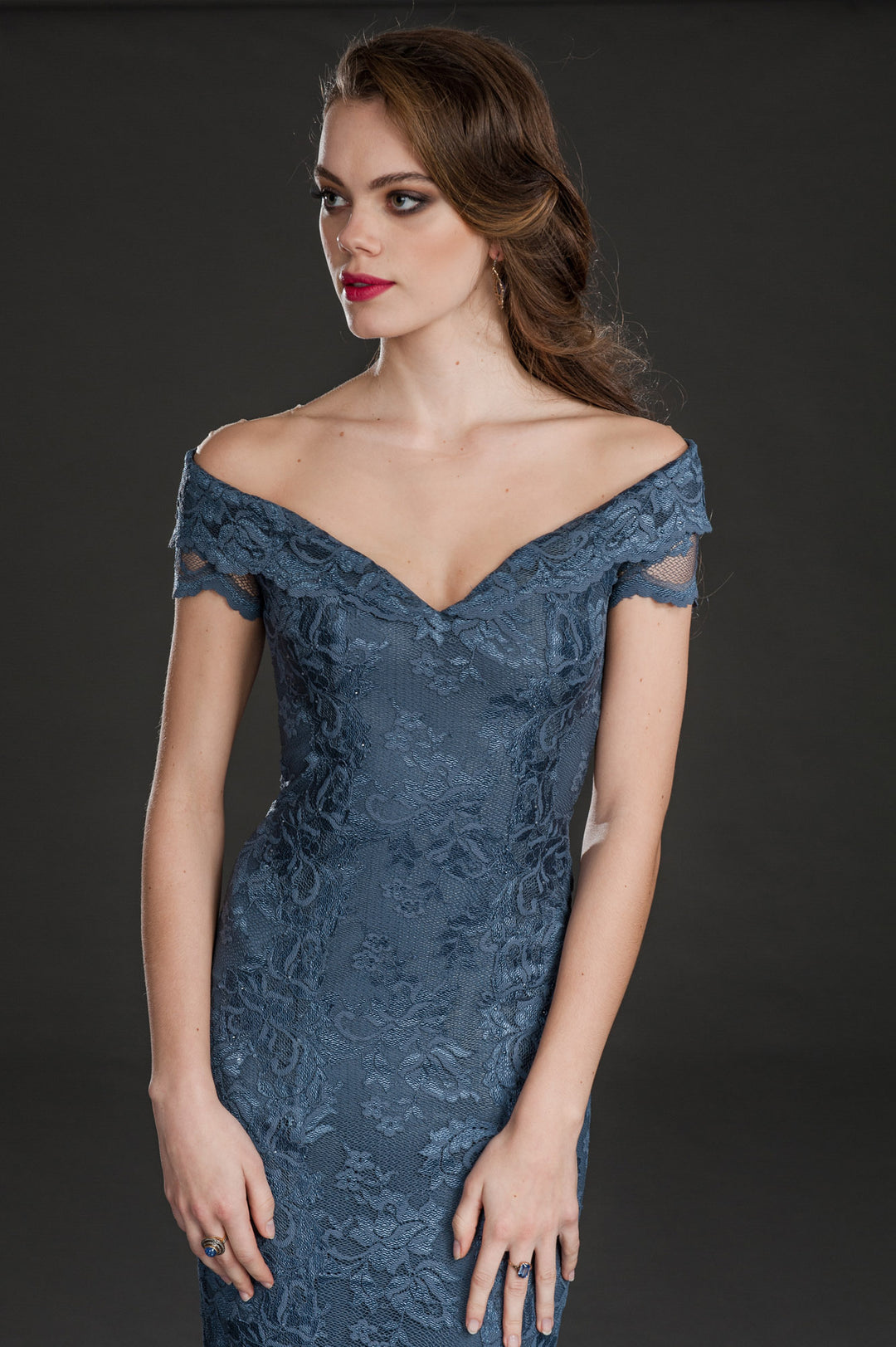 Classic Gown with Illusion-2