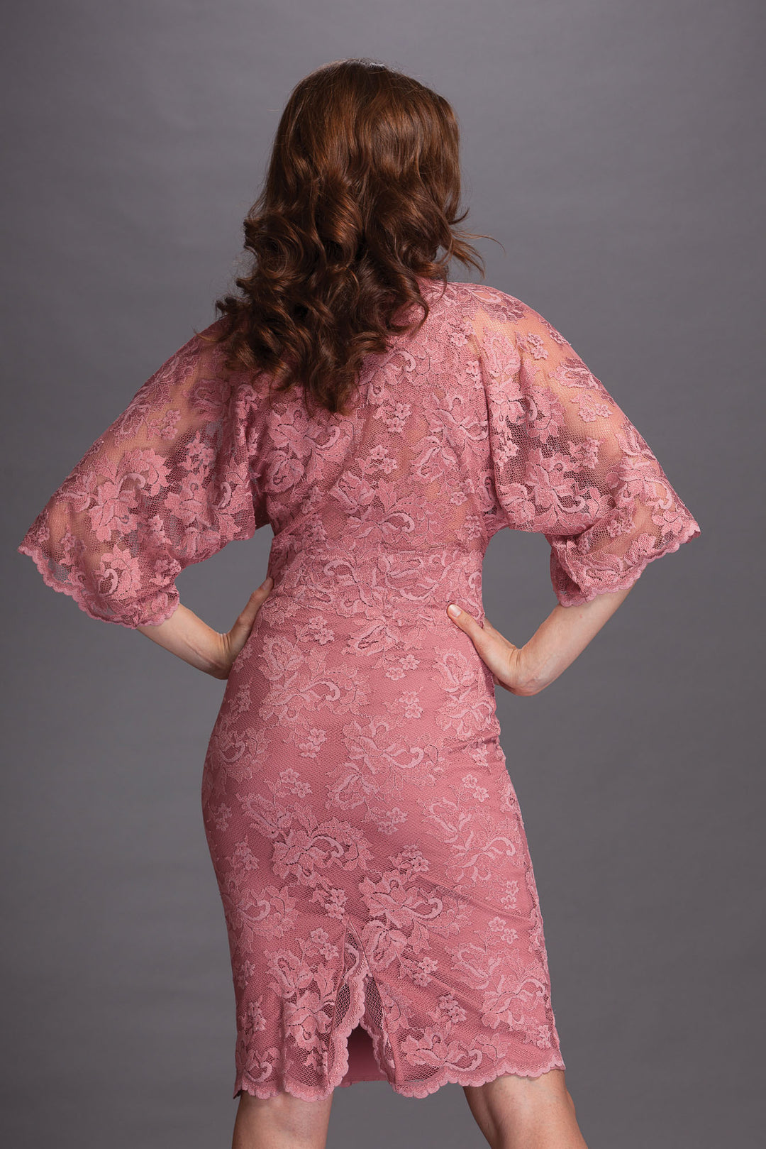 Lace Dress with Deep Neckline-1